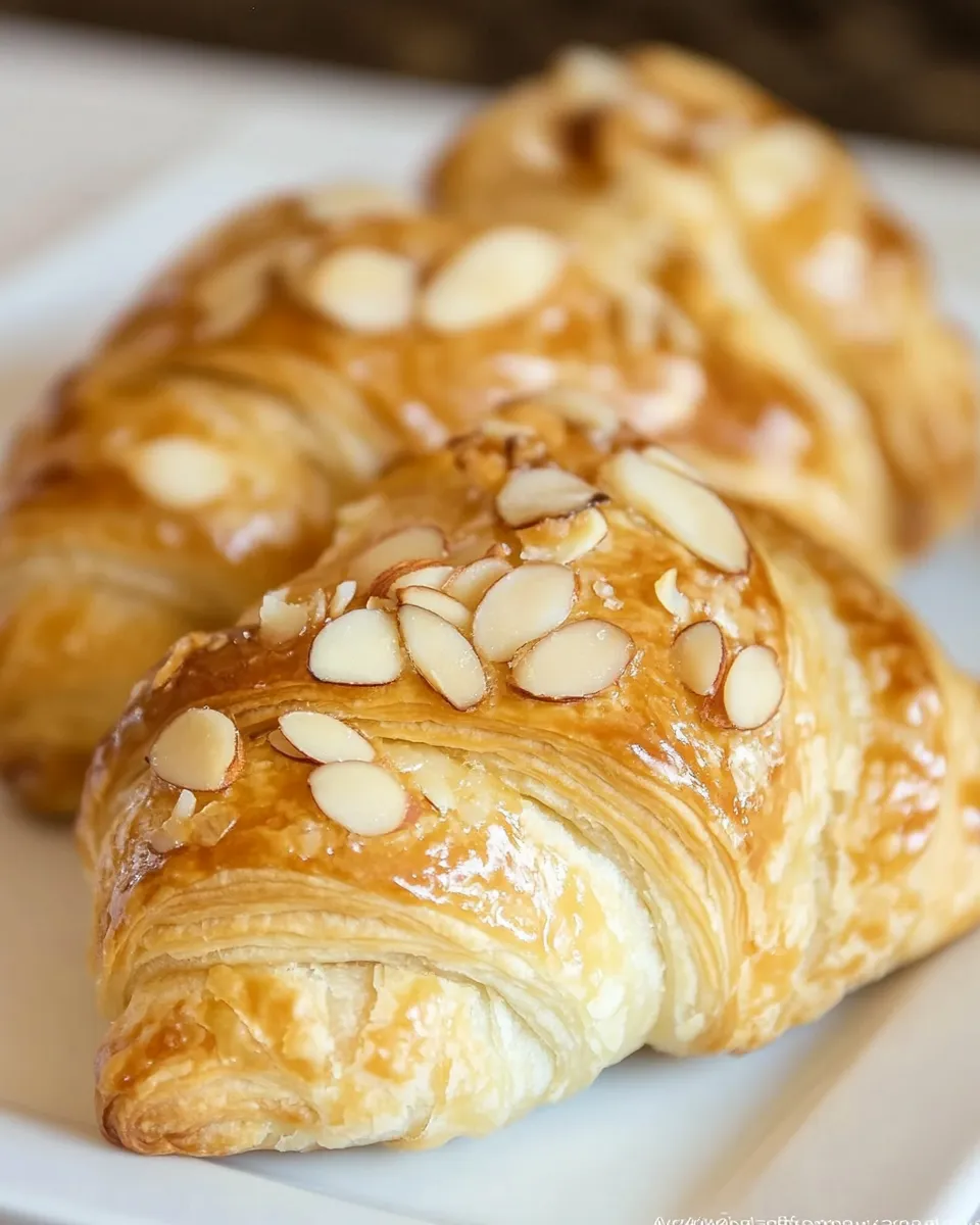 Amazing Homemade Almond Croissants photo
