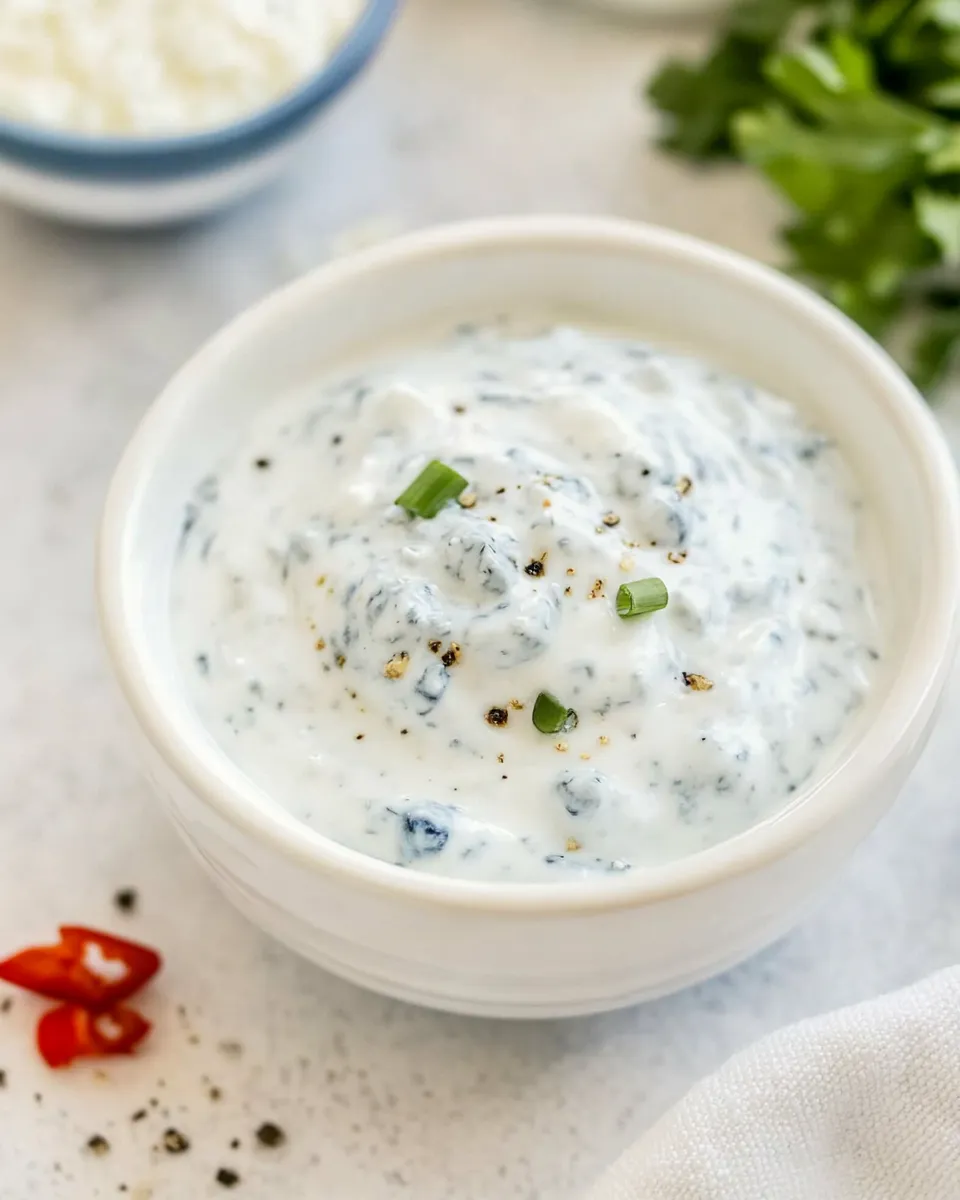 Simple Homemade Blue Cheese Dressing dish image