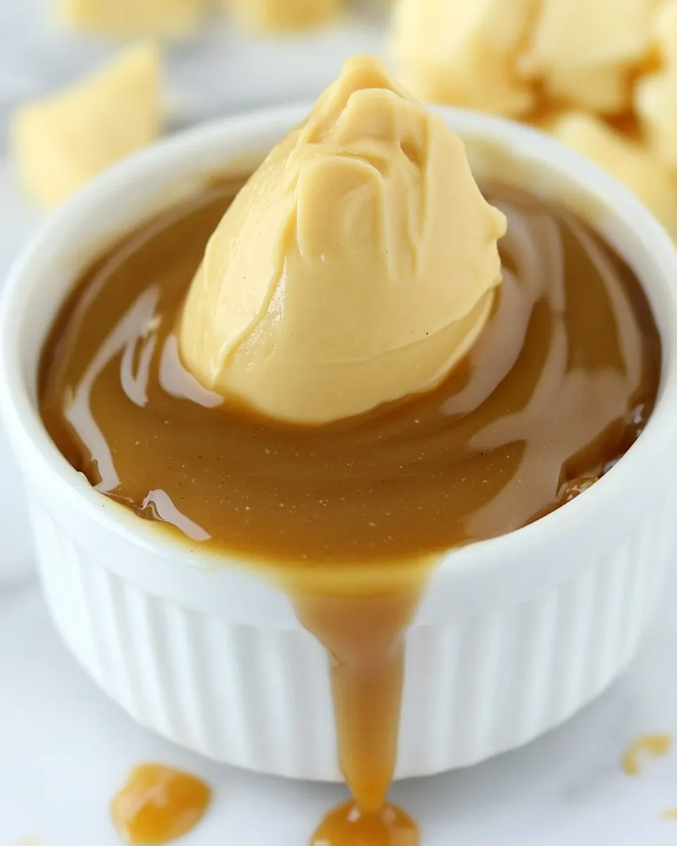 Healthy Homemade Butterscotch Sauce food shot