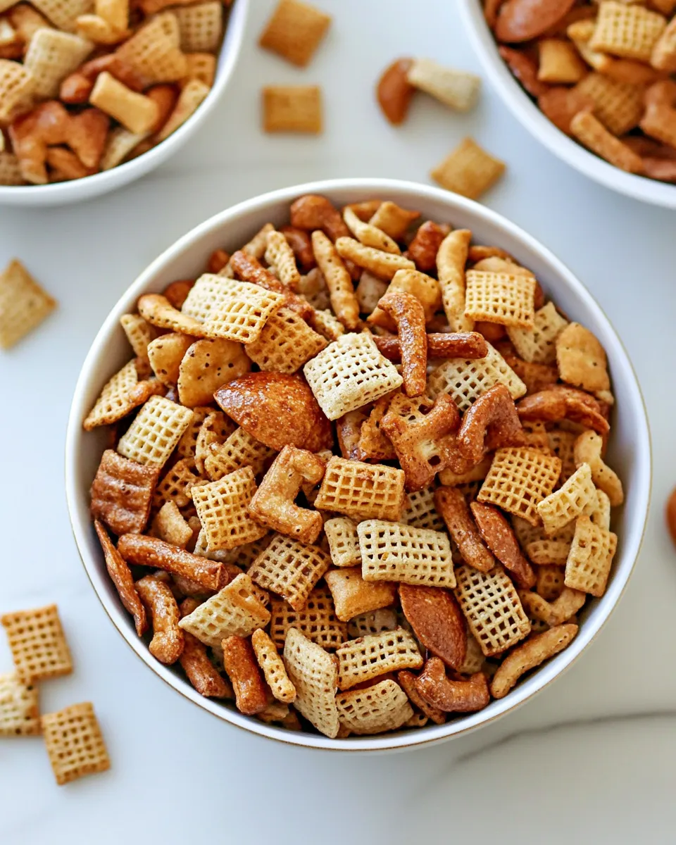 Quick Homemade Chex Mix Recipe dish photo