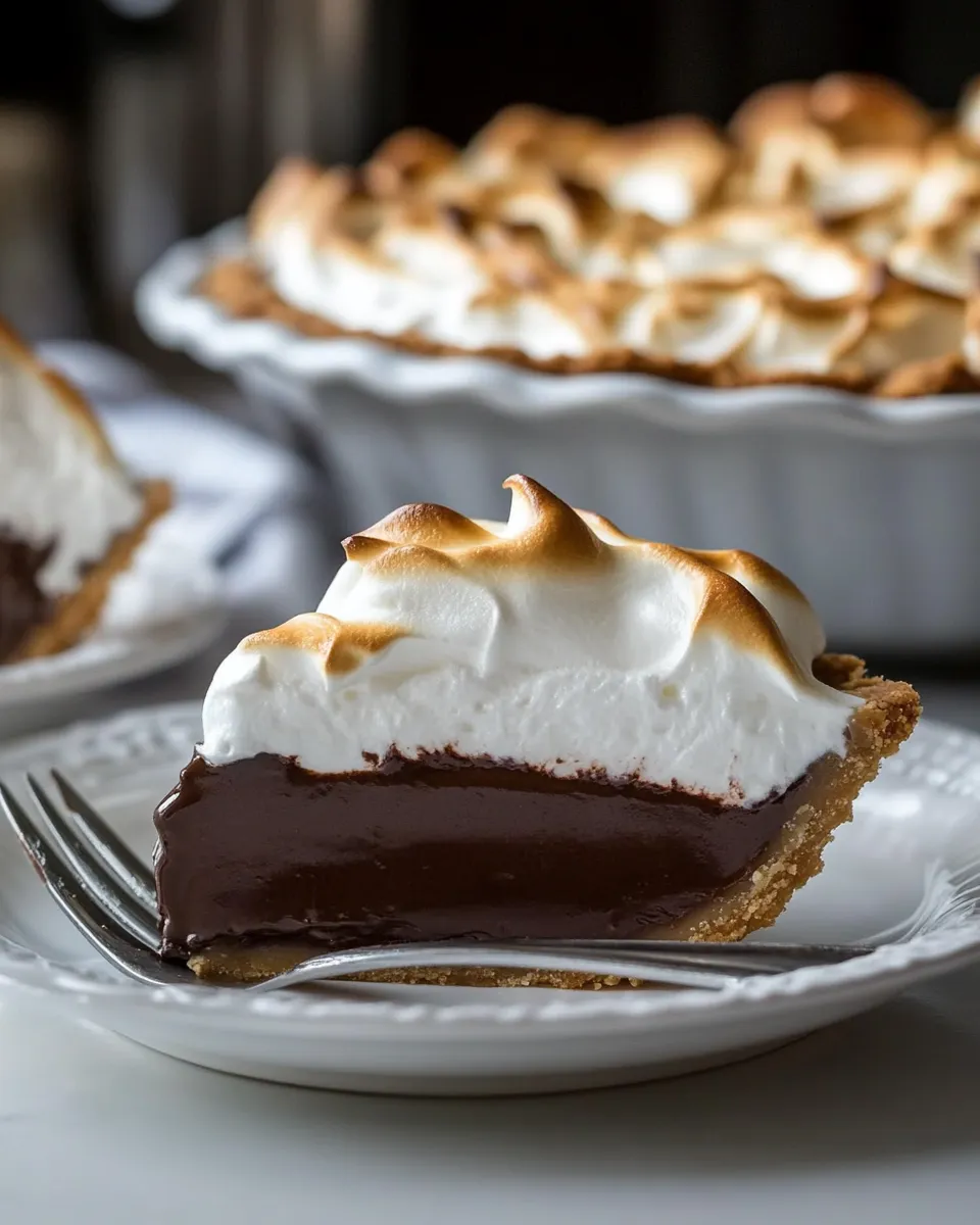 Classic Homemade Chocolate Meringue Pie recipe photo