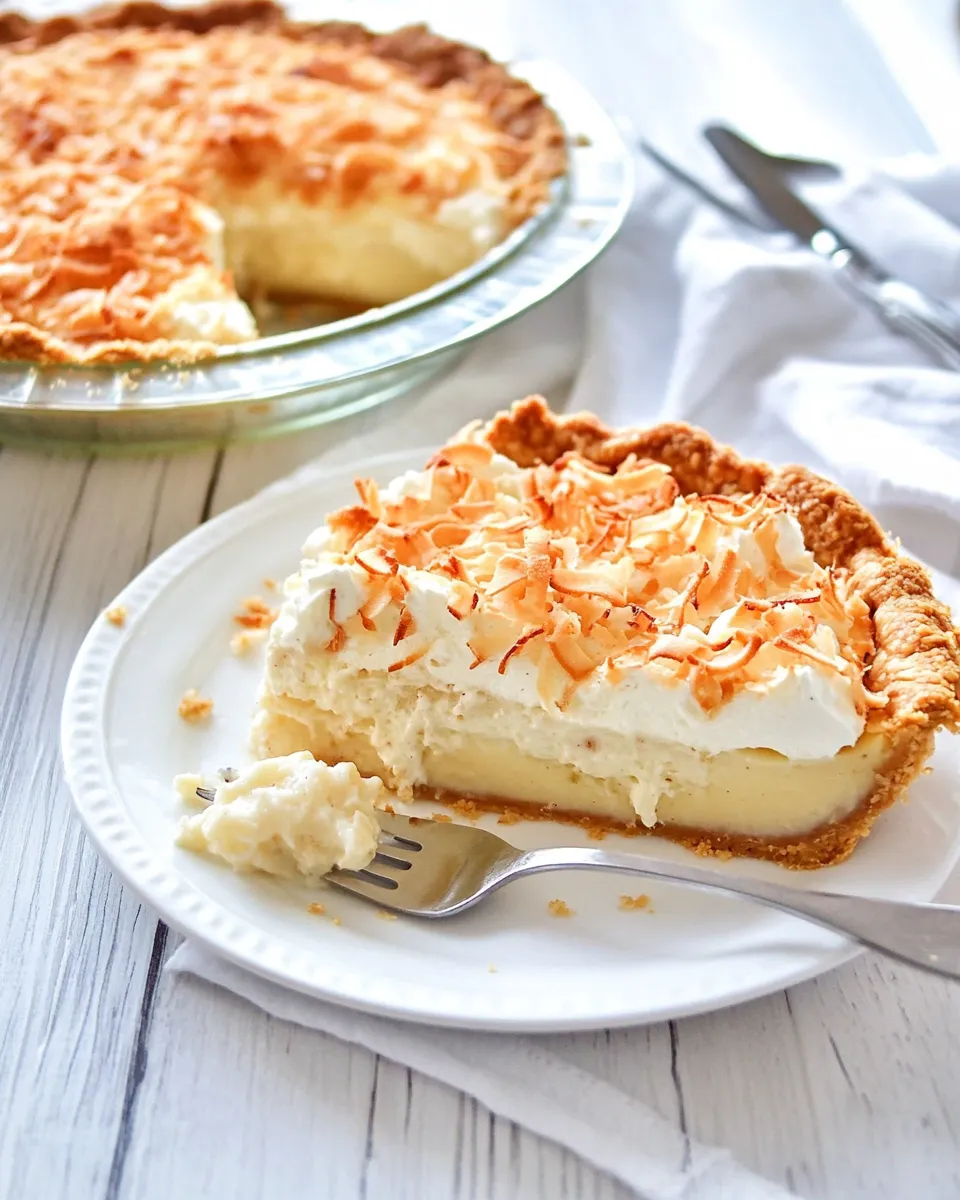 Homemade Coconut Cream Pie photo