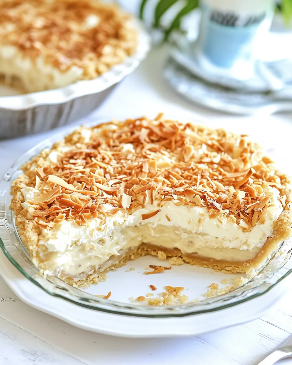Delicious Homemade Coconut Cream Pie recipe photo