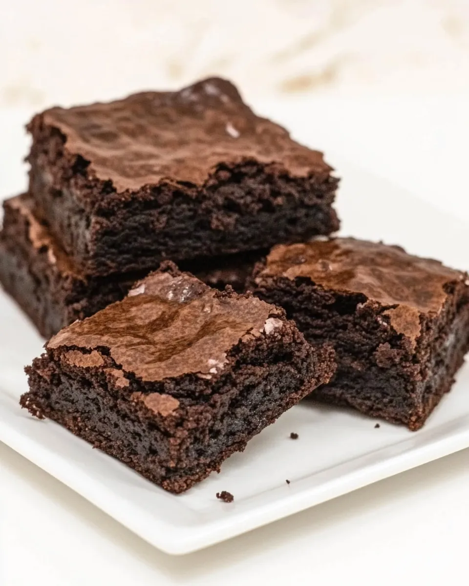 Easy Homemade Fudgy Brownies photo