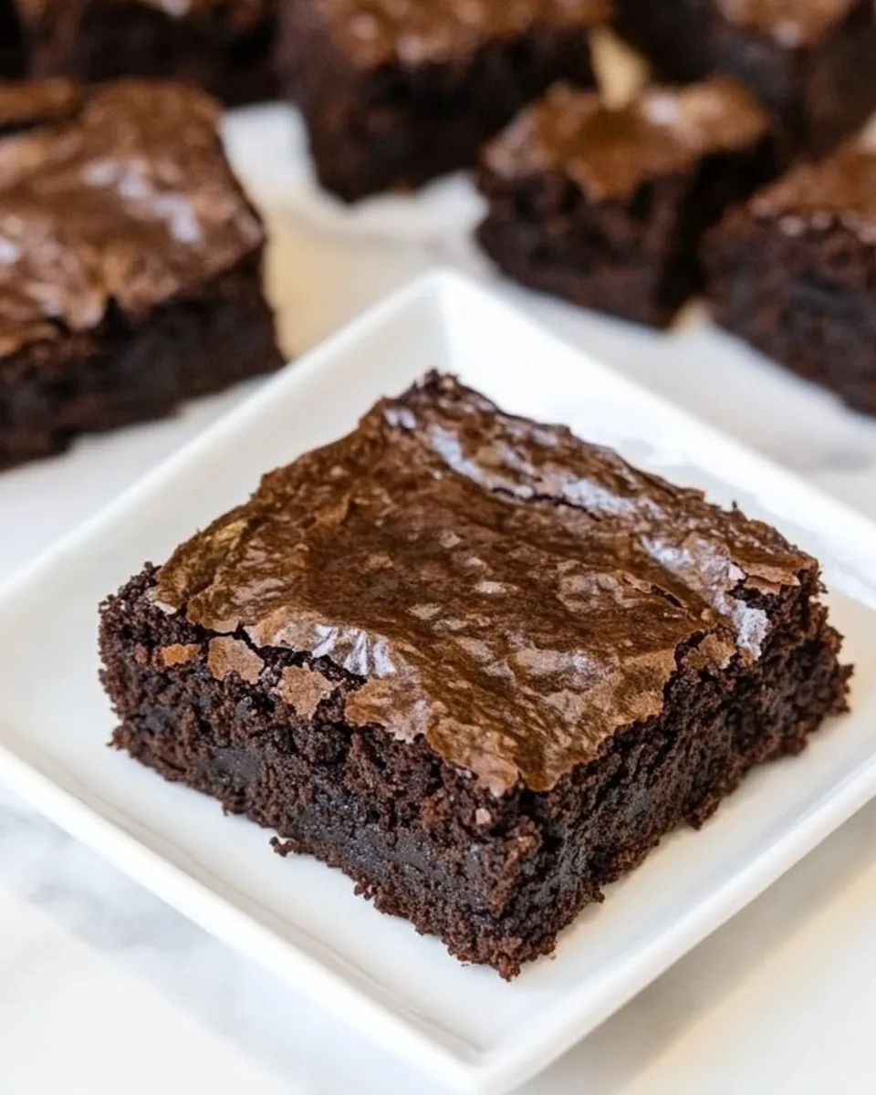 Classic Homemade Fudgy Brownies recipe photo