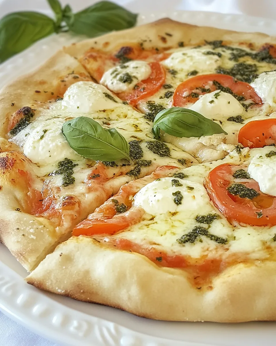 Homemade Pizza Margherita recipe photo