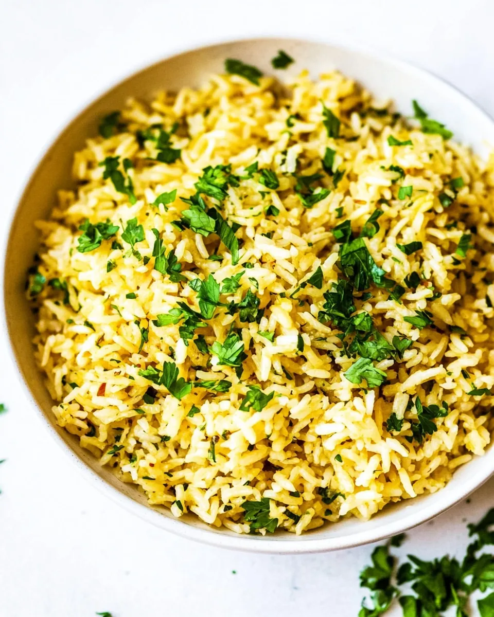 Quick Homemade Rice Pilaf (healthy rice-a-roni) shot