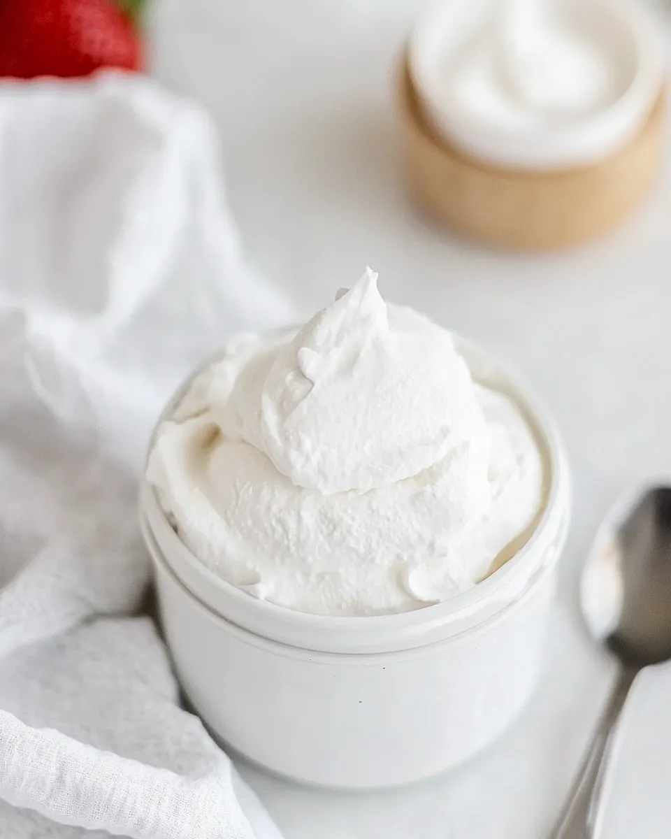 Quick Homemade Whipped Cream Recipe shot
