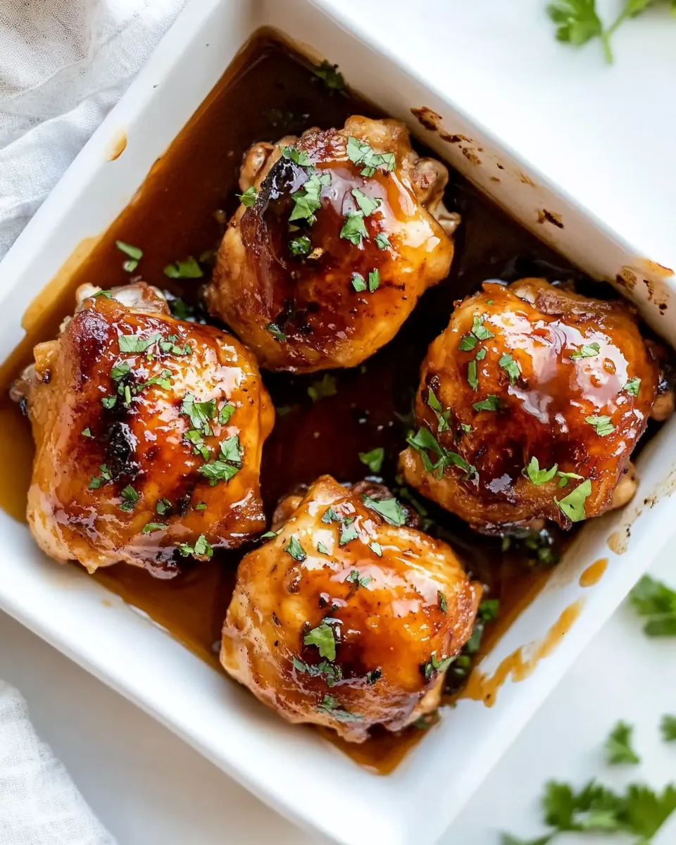 Classic Honey Balsamic Chicken Thighs image