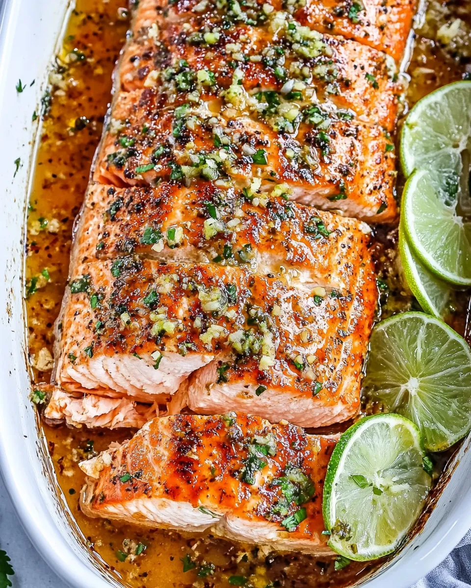 Easy Honey Lime Salmon dish photo