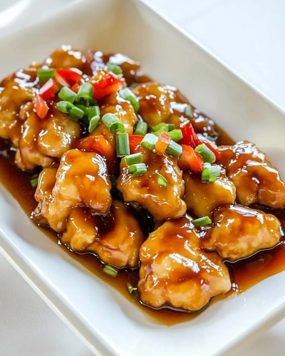 Savory Honey Soy Chicken shot