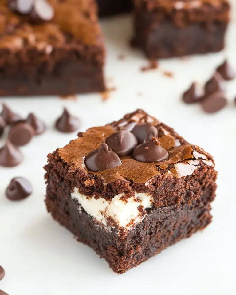 Homemade Hot Fudge Cheesecake Brownies photo