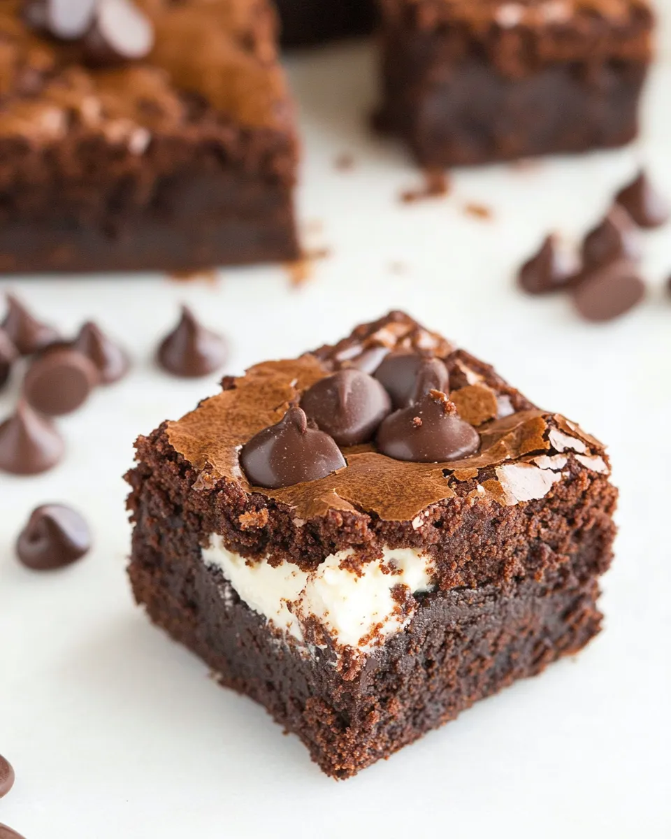 Homemade Hot Fudge Cheesecake Brownies photo