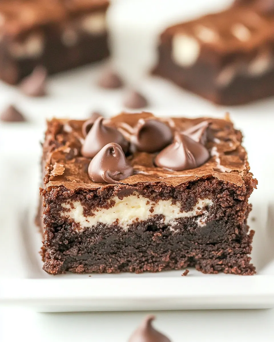 Easy Hot Fudge Cheesecake Brownies recipe photo