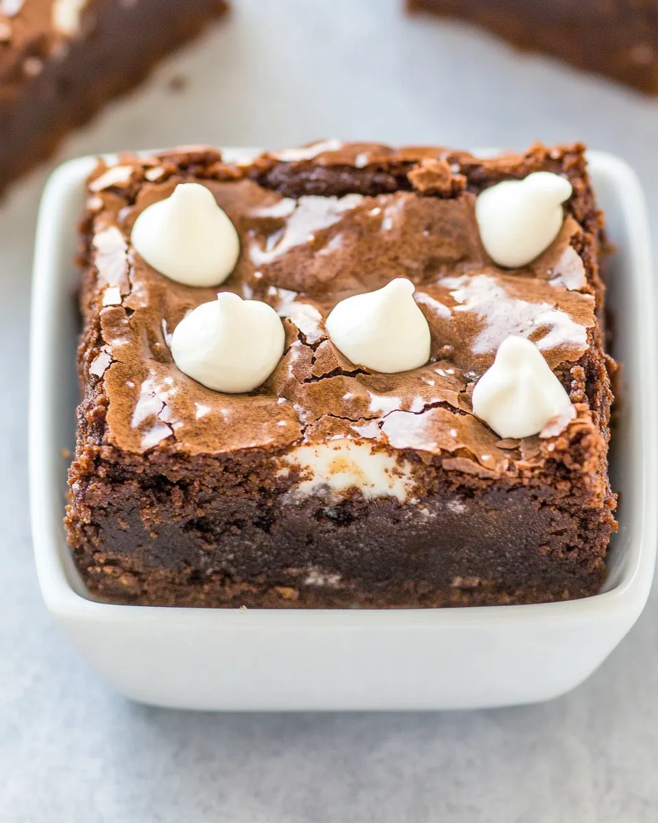 Delicious Hot Fudge Cheesecake Brownies shot