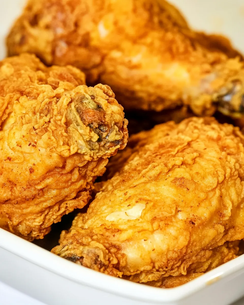 Delicious How to Make Crispy Fried Chicken at Home plate image