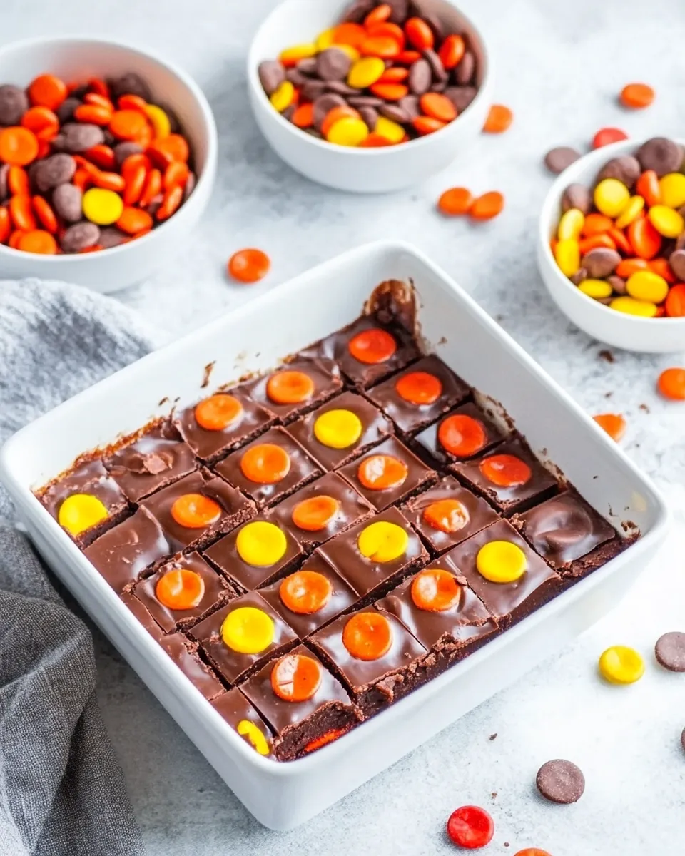 Homemade How to Make Easy Reeses Pieces Fudge Recipe photo