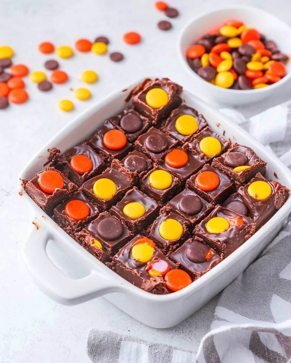 Classic How to Make Easy Reeses Pieces Fudge Recipe image