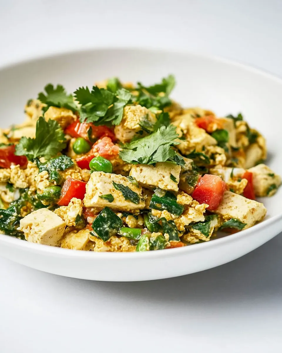 Delicious How to Make the Best Savory Southwest Tofu Egg Scramble shot