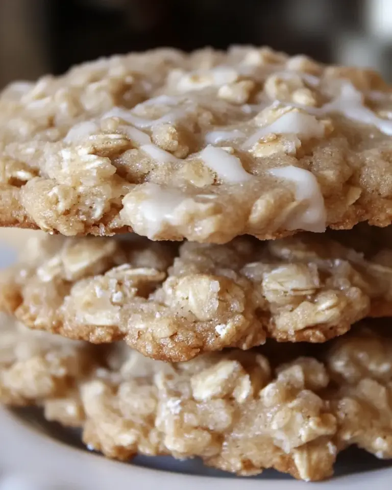 Homemade Iced Oatmeal Applesauce Cookies photo