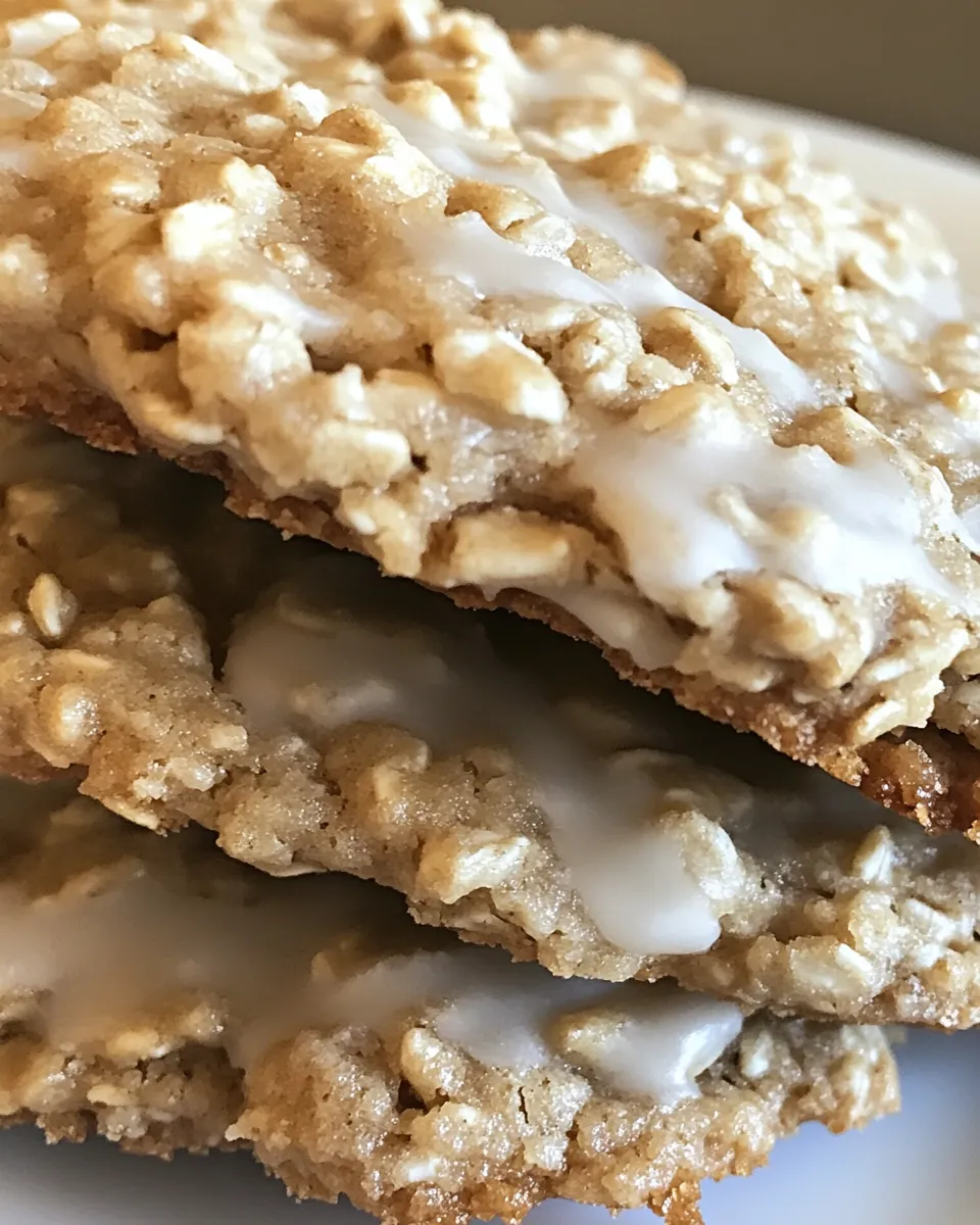 Easy Iced Oatmeal Applesauce Cookies recipe photo