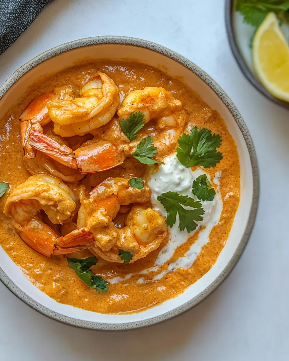 Homemade Indian Butter Shrimp photo