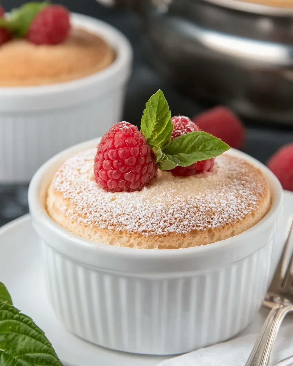 Classic Individual Raspberry Souffles image