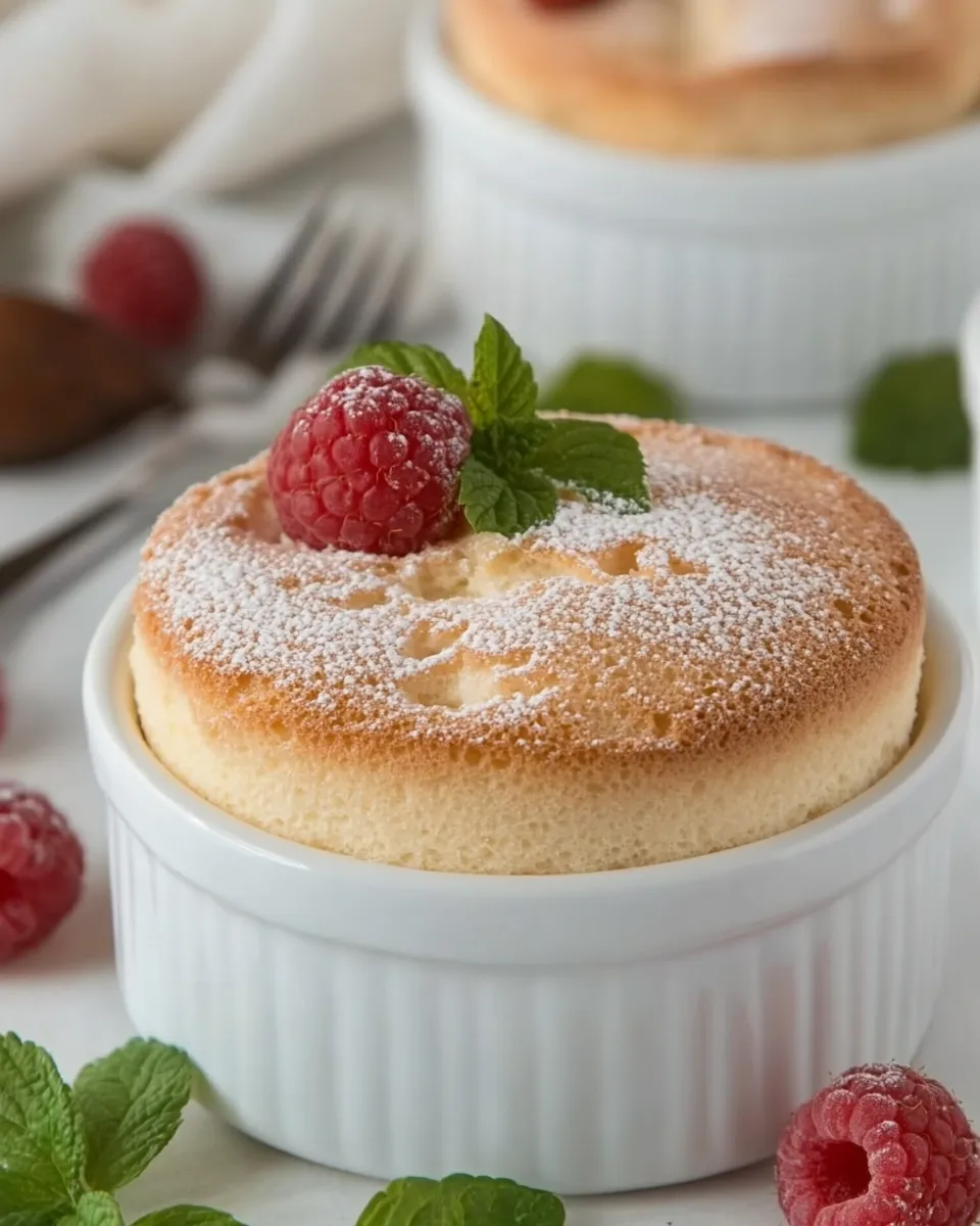 Easy Individual Raspberry Souffles recipe photo