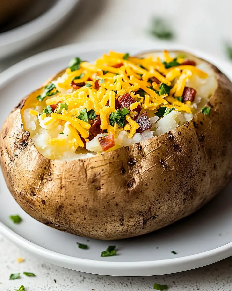 Quick Instant-Pot Baked Potatoes Recipe shot