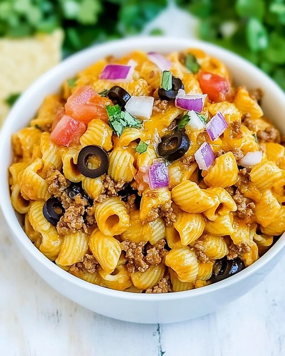 Homemade Instant Pot Cheesy Taco Pasta photo
