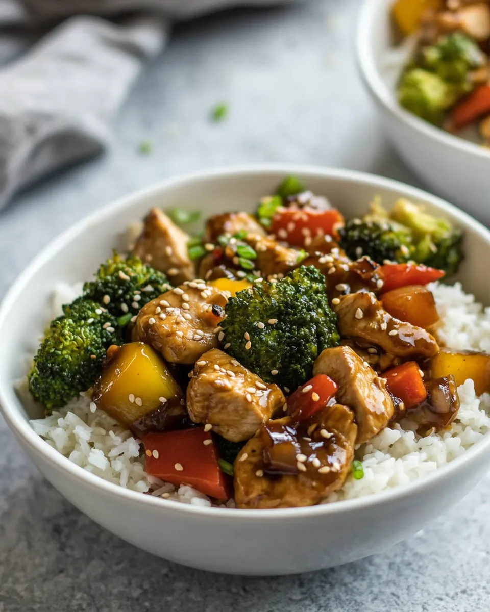 Delicious Instant Pot Chicken Teriyaki Bowls image