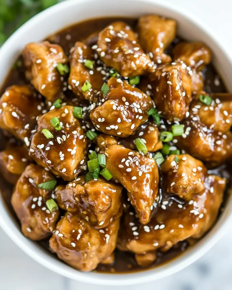 Delicious Instant Pot Garlic Sesame Chicken dish photo