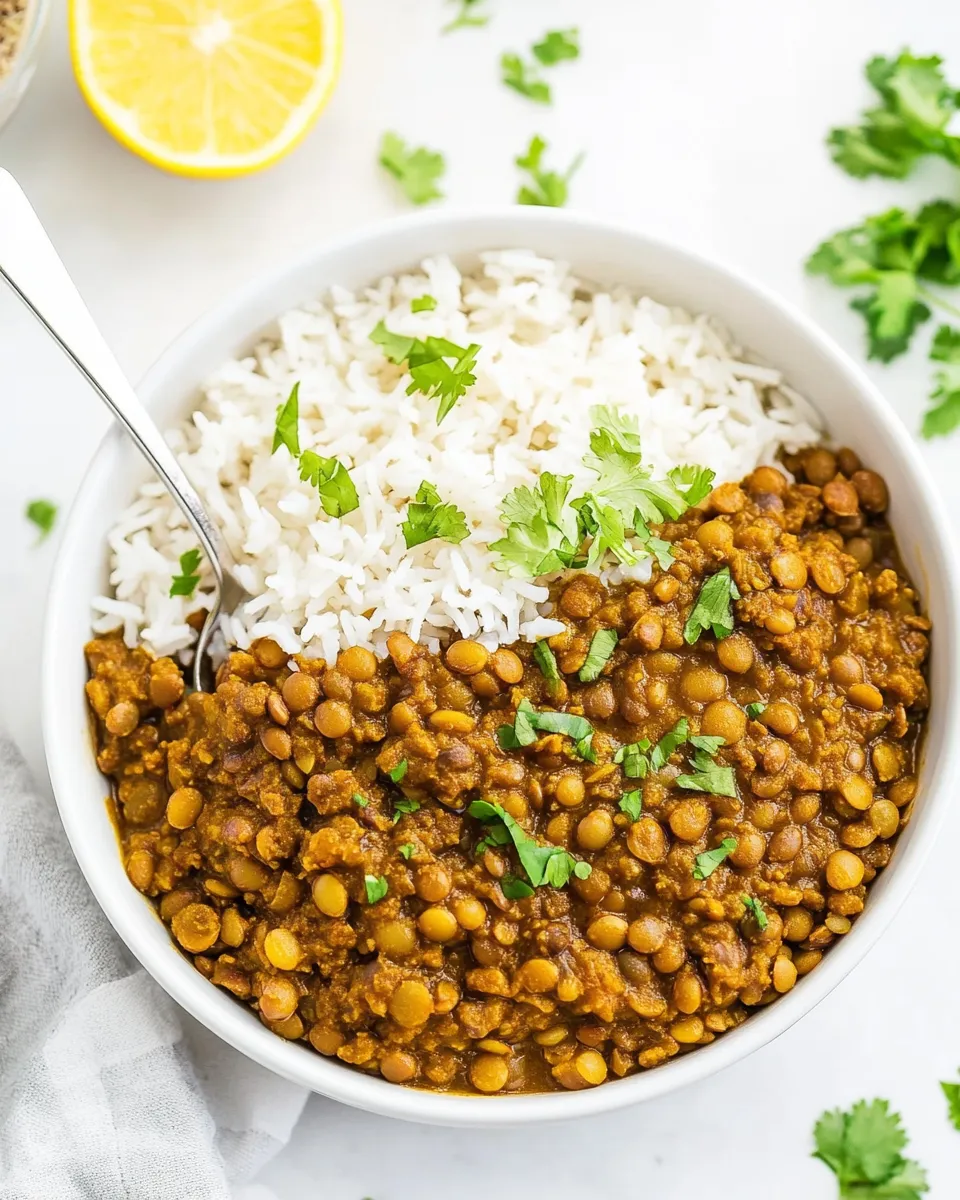 Easy Instant Pot Lentil Curry photo