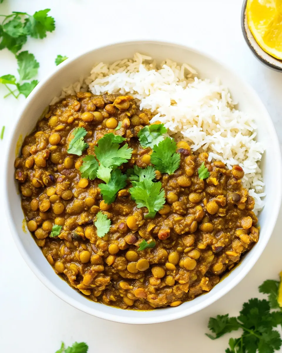Delicious Instant Pot Lentil Curry image