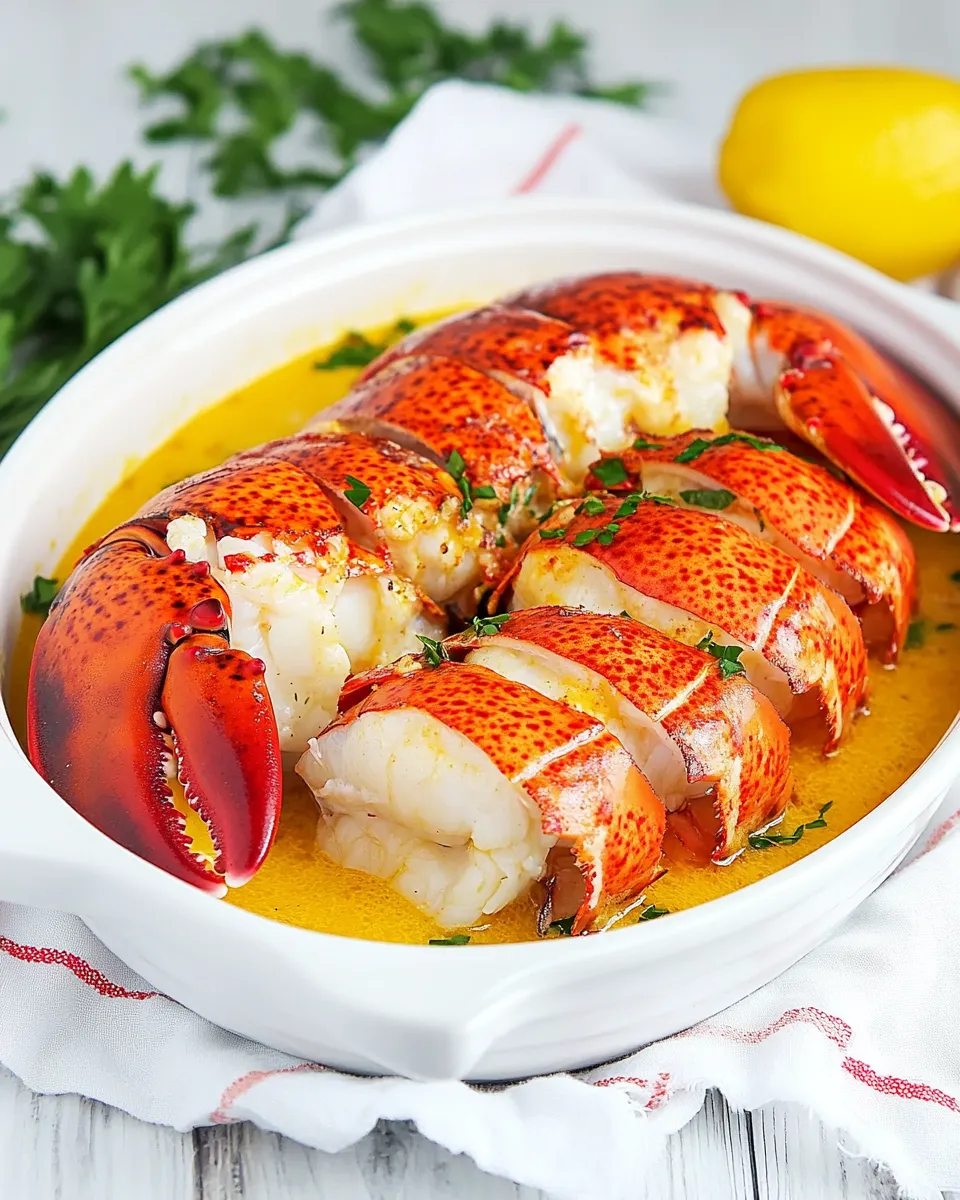 Quick Instant Pot Lobster Tails dish photo