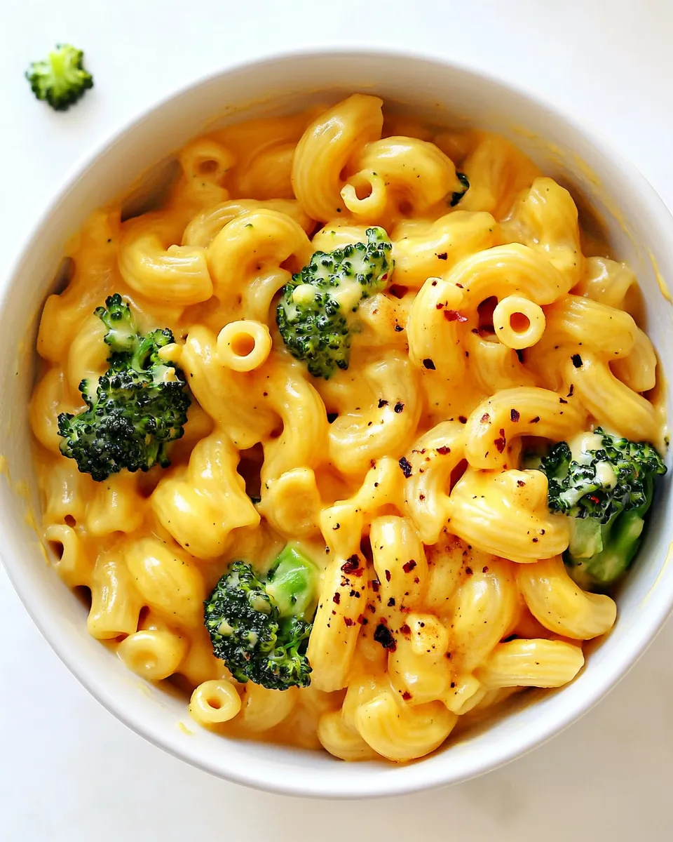 Delicious Instant Pot Mac and Cheese with Broccoli shot
