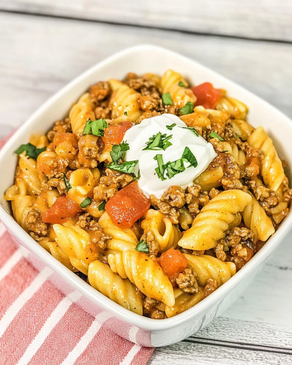 Delicious Instant Pot Taco Pasta image