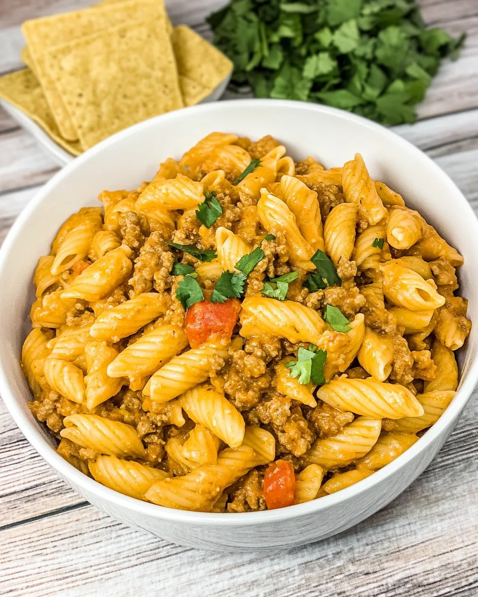 Quick Instant Pot Taco Pasta shot
