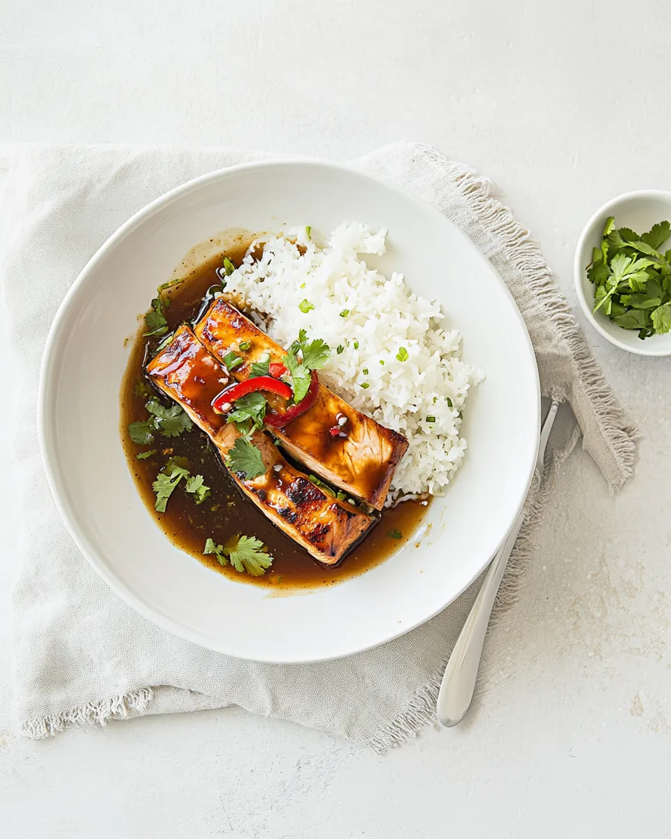 Easy Instant Pot caramel salmon photo