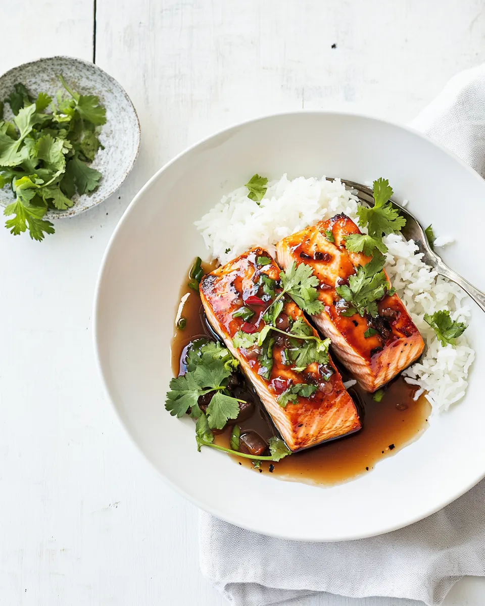 Quick Instant Pot caramel salmon image