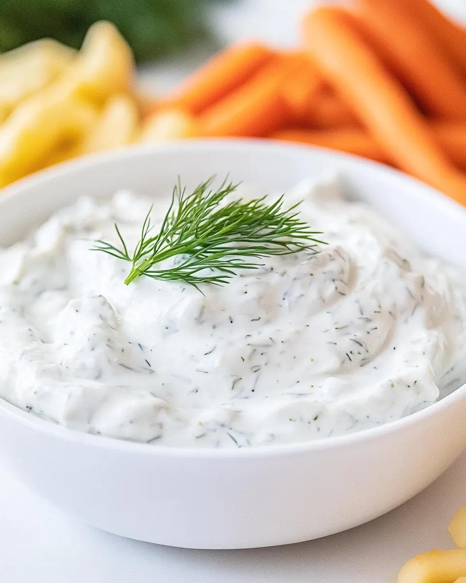 Delicious Irresistible Dill Dip shot