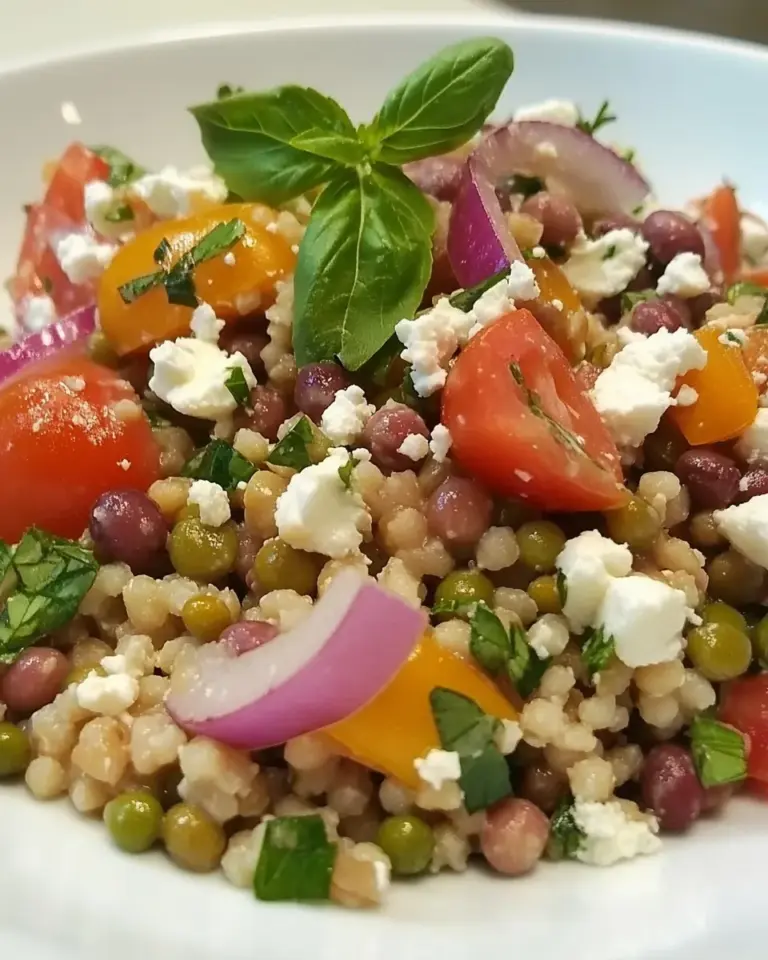 Easy Israeli Couscous & Green Lentil Salad photo