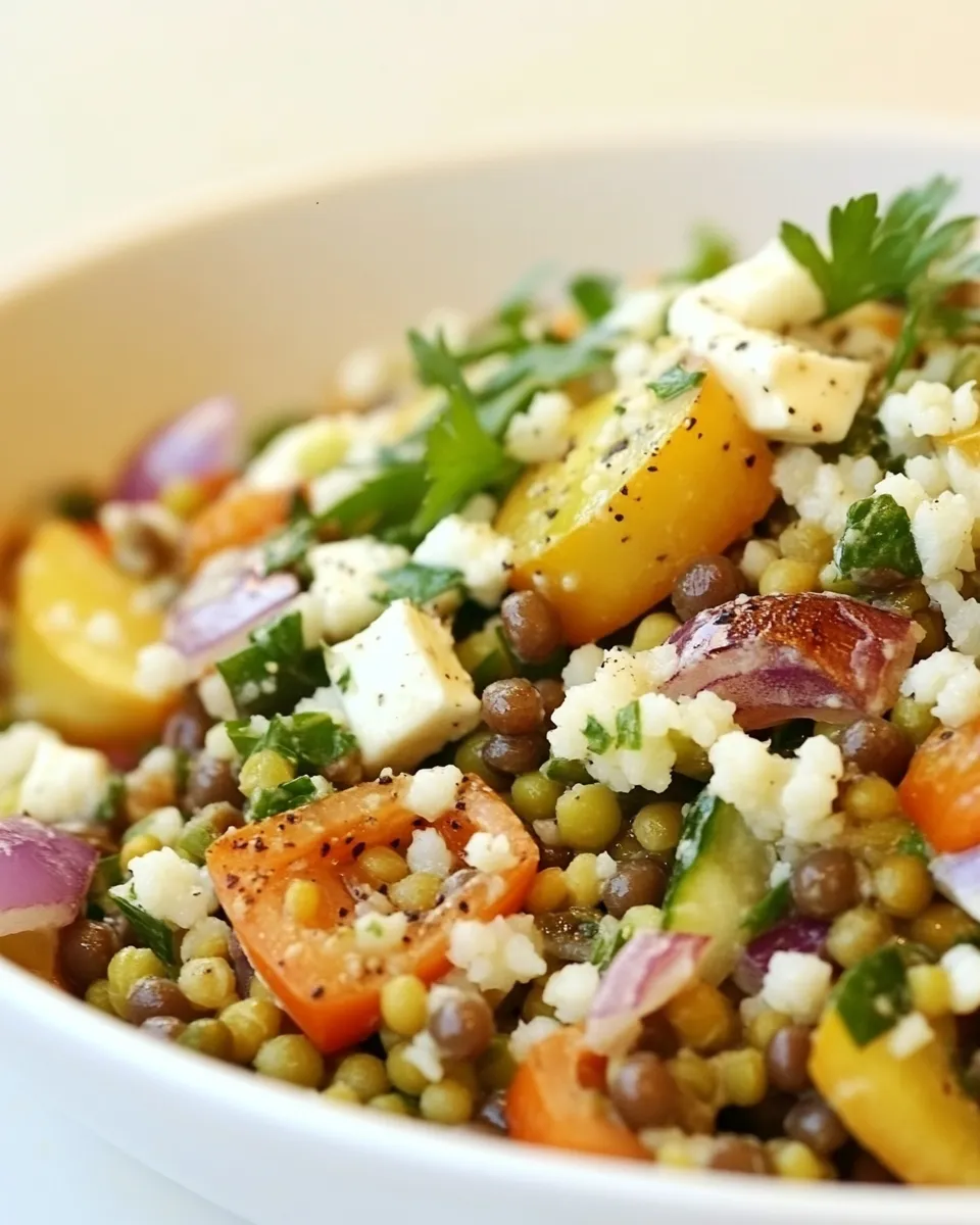 Delicious Israeli Couscous & Green Lentil Salad image
