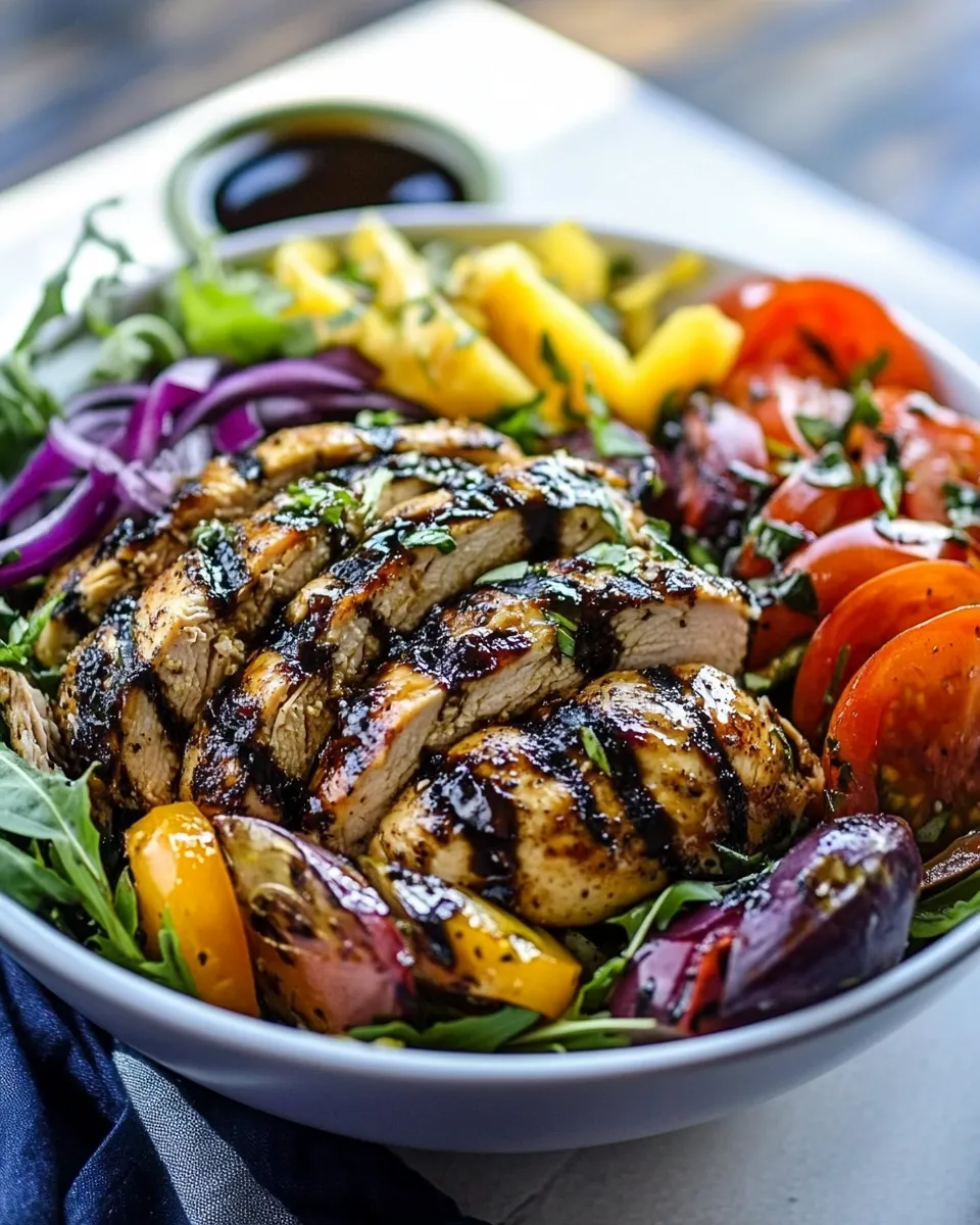 Delicious Italian Balsamic Chicken Salad Recipe image