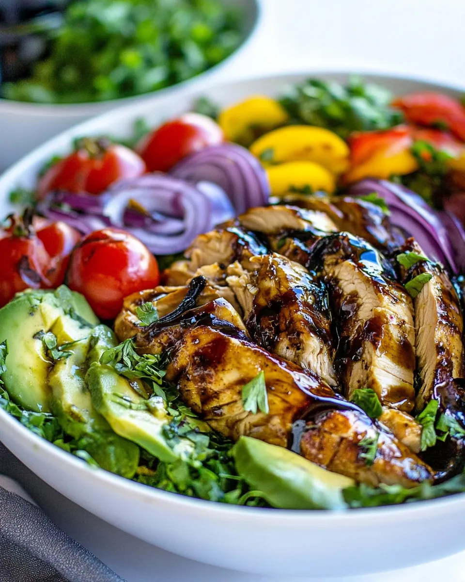 Classic Italian Balsamic Chicken Salad Recipe dish photo