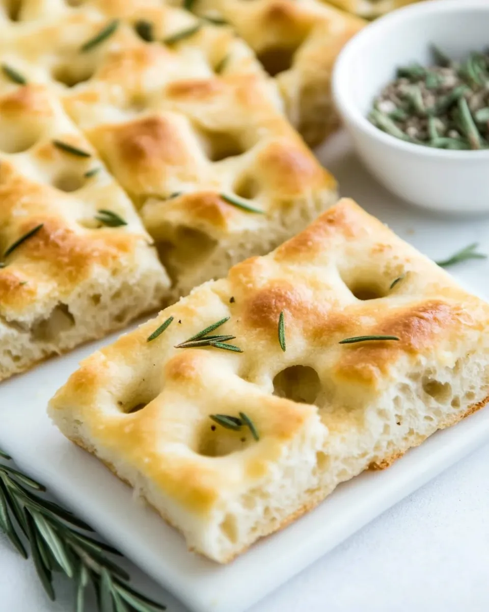 Homemade Italian Focaccia Bread Recipe photo