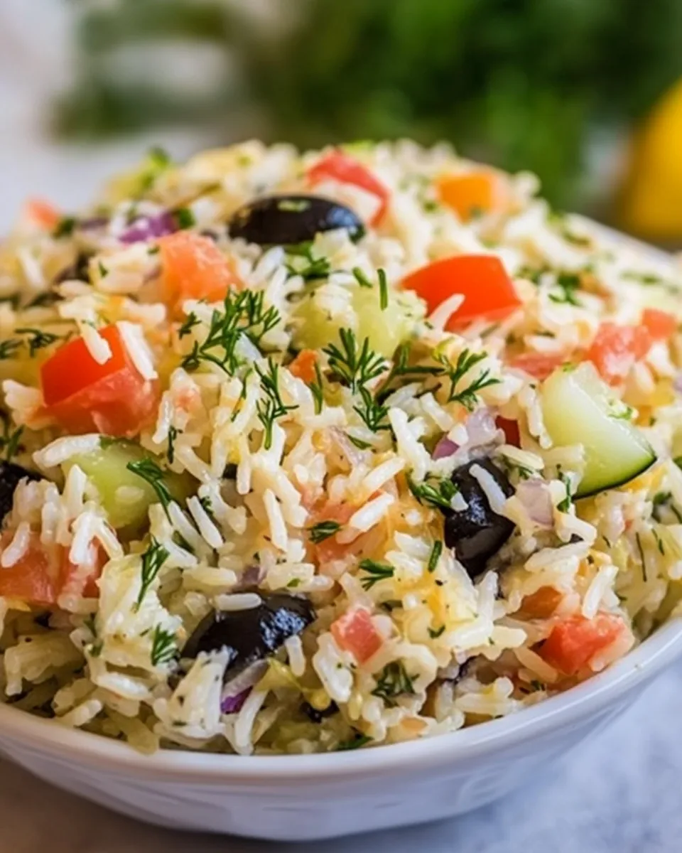 Delicious Italian Rice Salad shot