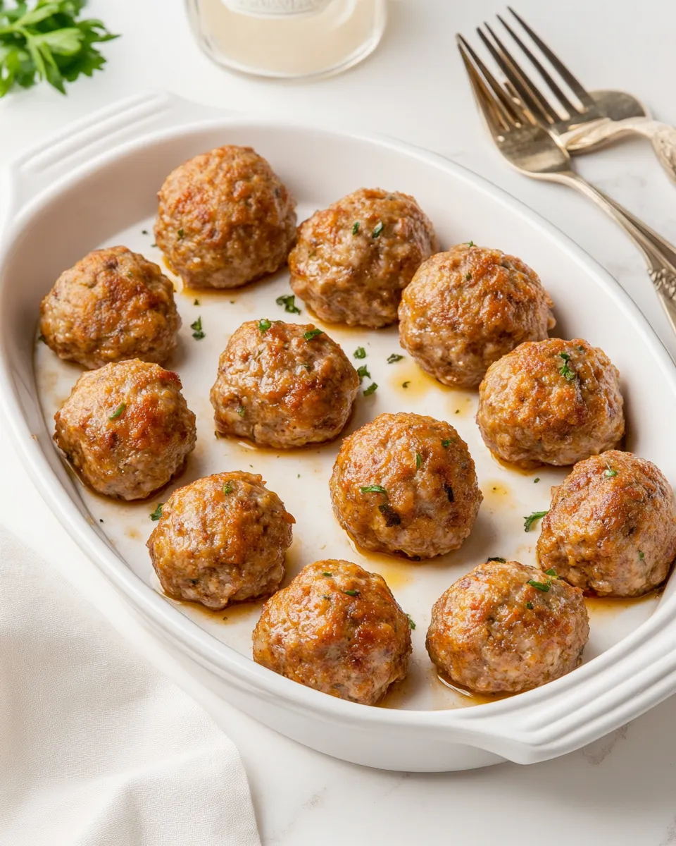 Delicious Italian Sausage Meatballs shot