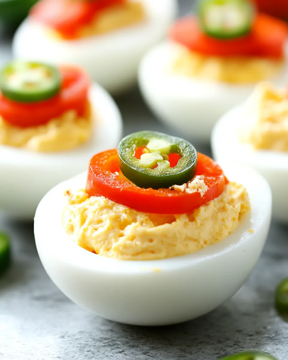 Delicious Jalapeo Popper Deviled Eggs image