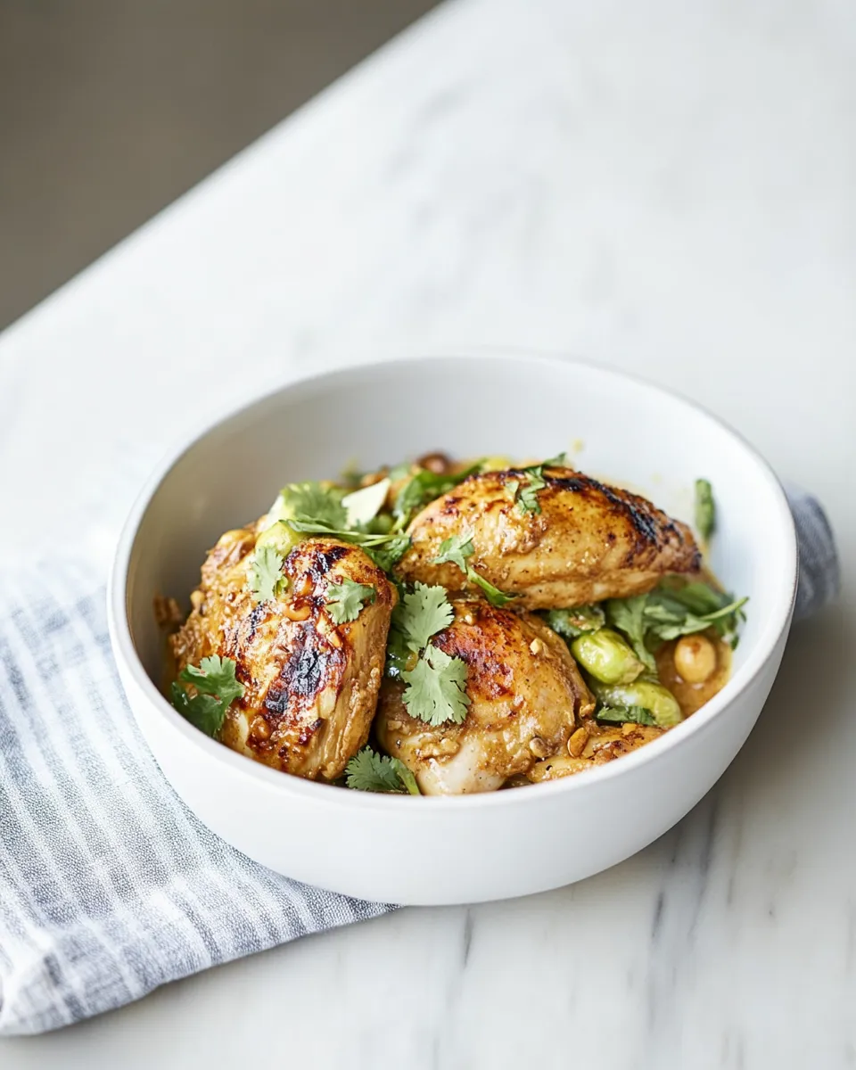 Delicious Jamie Olivers gnarly peanut chicken image